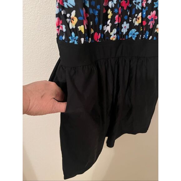 Bloomchic Floral Print Keyhole Pockets Swim Romper NEW NWT - Picture 6 of 12